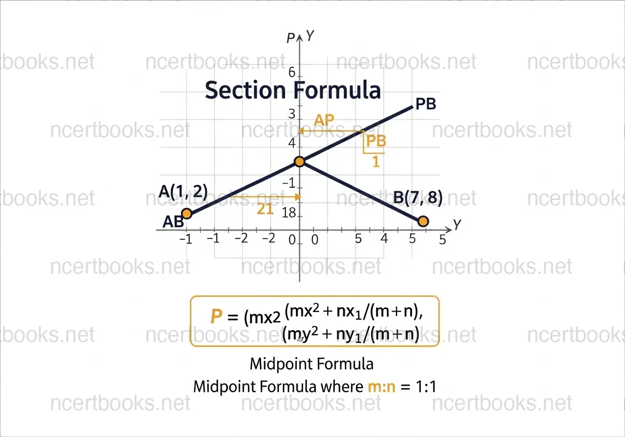 Section formula dividing line segment in given ratio - Class 10 Maths Coordinate Geometry